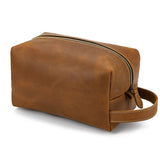 Leather Toiletry Bag for Men and Women