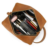 Leather Toiletry Bag for Men and Women