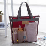 Travel Makeup Bags Outdoor Wash Handbag Dry Wet Separation Storage Bag