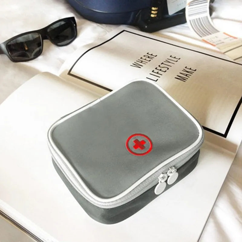 Travel Medicine Bag First Aid Kit Empty Office Medical Travel Rescue Bag