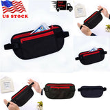 RFID Travel Money Belt Hidden Waist Security Wallet