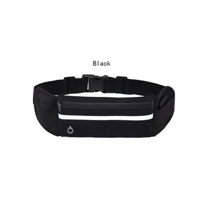 Sports Women's Waist Bag Mini Fanny Pack USB Pocket Waterproof Phone Belt Bags