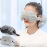 Travel Neck Pillow & Eye Mask Set U-Shaped Shade Goggles Unisex