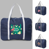 Travel Organizer Women Camping Luggage Bags Feather Print Handbag