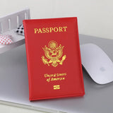 Personalised Pink Passport Cover PU Leather Holder
