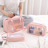 Clear Transparent Zipper Makeup Bag Organizer