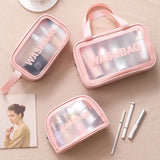 Clear Transparent Zipper Makeup Bag Organizer