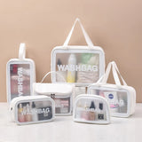 Clear Transparent Zipper Makeup Bag Organizer