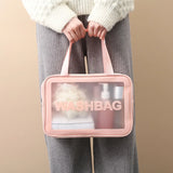 Clear Transparent Zipper Makeup Bag Organizer