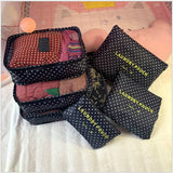 6pcs Waterproof Travel Packing Cubes Clothing Sorting Organize Bag