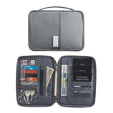 Travel Passport Holder Wallet with Multiple Compartments