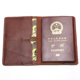 Vintage Crazy Horse Leather Travel Passport Wallet
