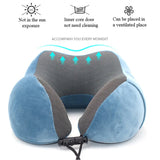 Memory Foam Travel Pillow Neck and Cervical for Airplane Car Office Napping