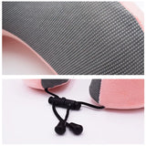Memory Foam Travel Pillow Neck and Cervical for Airplane Car Office Napping