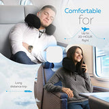 Memory Foam Travel Pillow Neck and Cervical for Airplane Car Office Napping