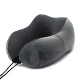 Memory Foam Travel Pillow Neck and Cervical for Airplane Car Office Napping