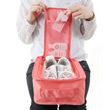 Portable Waterproof Shoes Bag Organizer Storage Pouch with Handle
