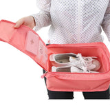 Portable Waterproof Shoes Bag Organizer Storage Pouch with Handle