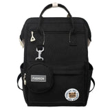 Preppy Purple Waterproof Backpack Women Candy Colors Fancy High School Bags