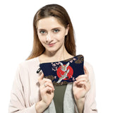 Chinese Crane Print Makeup Bag Travel Teacher Gift