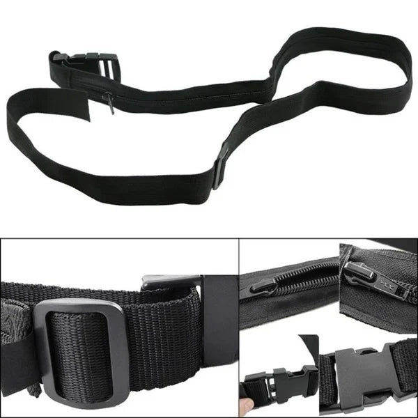 Travel Security Hidden Money Belt Waist Safe Pouch Wallet