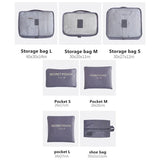 Waterproof Luggage Packing Travel Organizer Clothes Storage Bags