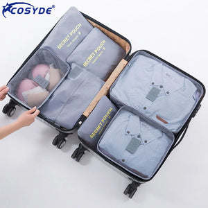 Waterproof Luggage Packing Travel Organizer Clothes Storage Bags