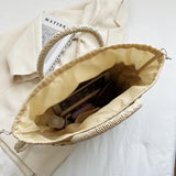 Summer Rattan Bag for Women Straw Beach Crossbody Tote