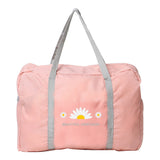 Daisy Print Large Duffle Bag Travel Tote Organizer for Women