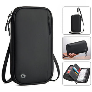 Family Passport Holder Travel Wallet RFID Blocker