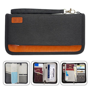 RFID Blocking Family Passport Holder Carry Storage Case