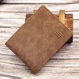 Retro Travel Wallet Men Money Clip for Boyfriend