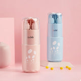 Portable Travel Wash Cup Set Toothbrush Holder Bathroom Toiletries Storage Box