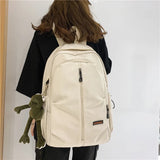 Waterproof Nylon School Backpack for Women