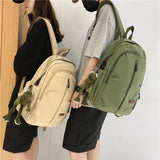 Waterproof Nylon School Backpack for Women