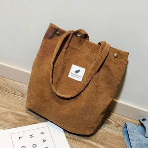 Canvas Shoulder Bag Large Capacity Eco Grocery Tote Handbag