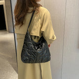 Travel Nylon Tote Handbag Padded Top-handle Quilted Shoulder Bag
