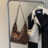 Travel Nylon Tote Handbag Padded Top-handle Quilted Shoulder Bag