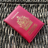 Canadian Passport Cover Protector Pu Leather