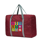 Dog Print Duffel Bag Gym Organizer Men Women Handbags