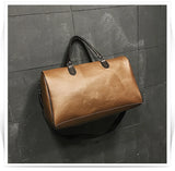 Large-Capacity PU Leather Travel Bag for Short-Distance Trips