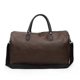 Large-Capacity PU Leather Travel Bag for Short-Distance Trips