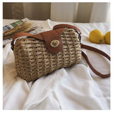 Straw Beach Shoulder Bag Crossbody Messenger Sac Main Femme