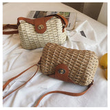 Straw Beach Shoulder Bag Crossbody Messenger Sac Main Femme