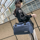 Canvas Duffel Gym Bag Men Women Foldable Weekender Organizer
