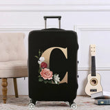 Travel Luggage Cover Thicker Bag 26 Letter Series Protective Case for 18-32 Inch