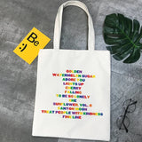 Casual Harry Styles Canvas Shoulder Bag