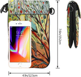Trees And Birds Crossbody Bag Cell Phone Purse Women Shoulder Bag