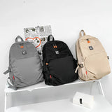 Large Capacity Beige Travel Backpack