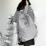 Large Capacity Beige Travel Backpack
